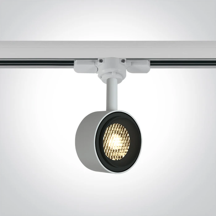 8W LED šviestuvas į bėgelius, baltas, 3000K, 65644T/W/W