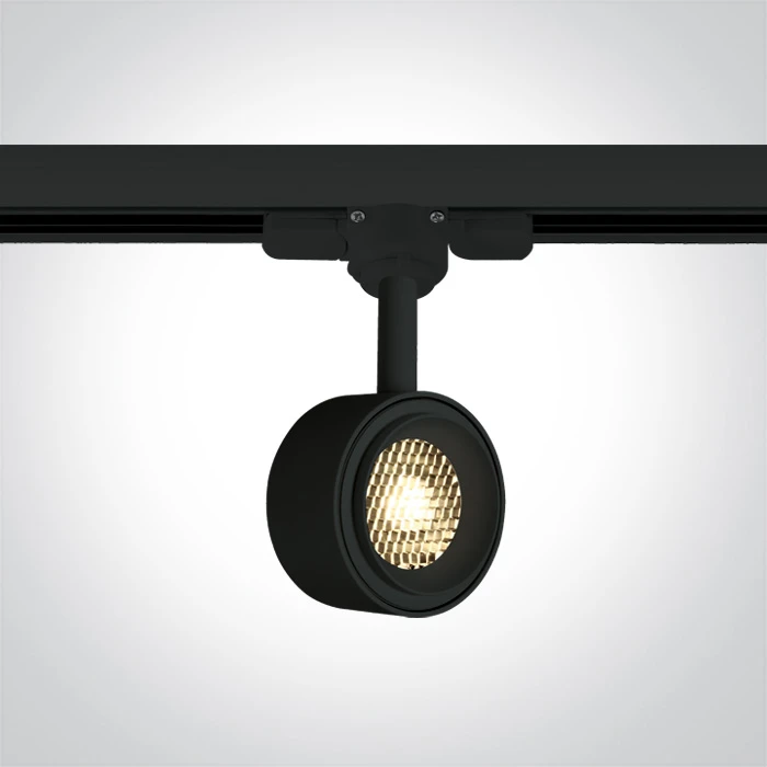 8W LED šviestuvas į bėgelius, juodas, 3000K, 65644T/B/W