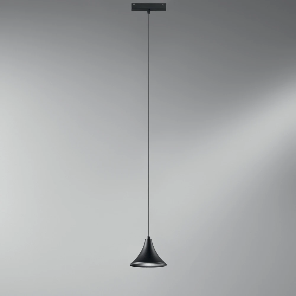8W LED šviestuvas, montuojamas į DAVINCI sistemą, juodas, 3000K