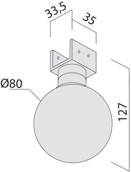 8W LED šviestuvas, montuojamas į XFORT bėgelį, 48V, juodu korpusu, 2700K, IP65, 80mm, dimeriuojamas, FRT11UWW GB SBK