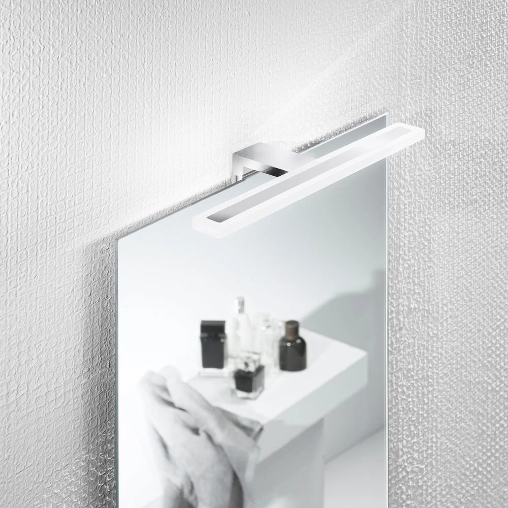 8W LED vonios sieninis šviestuvas AQA, chromo sp., 4000K, IP44
