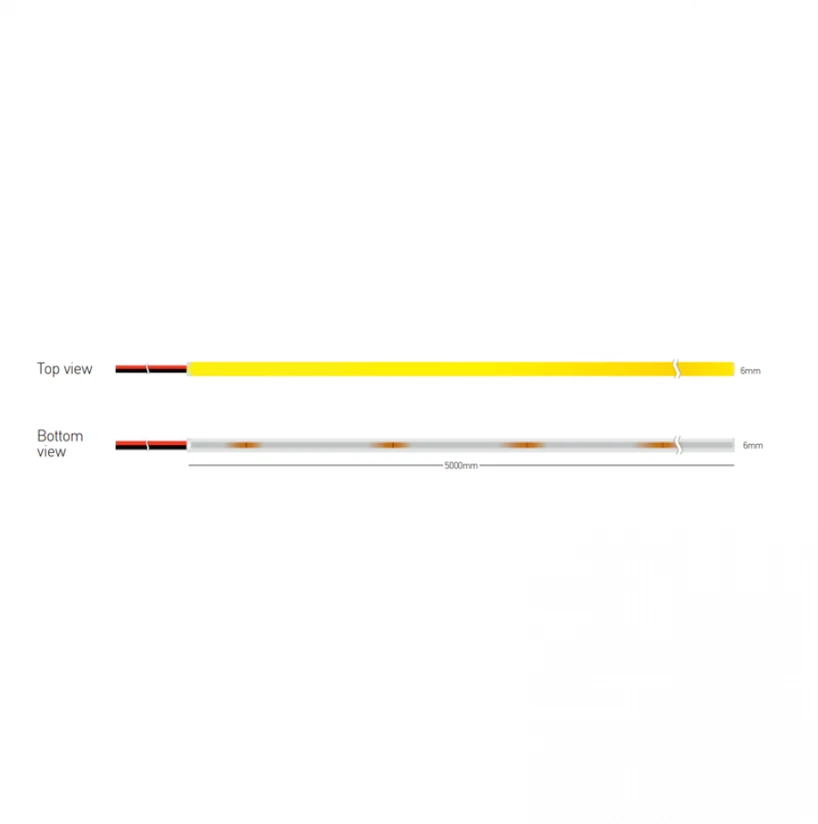 8W/m LED NEON juosta, 24V, 238LEDs/m, 2700K, IP67, 5m ritė, LS57