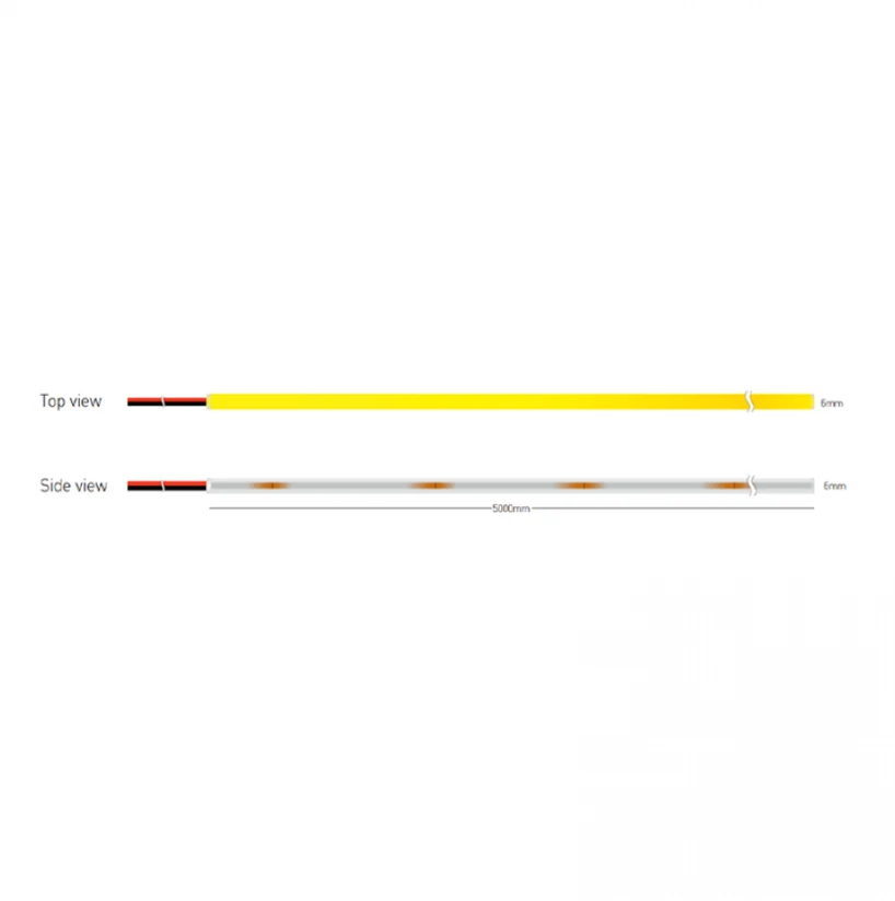 8W/m LED NEON juosta, 24V, 238LEDs/m, 3000K, IP67, 5m ritė, LS60
