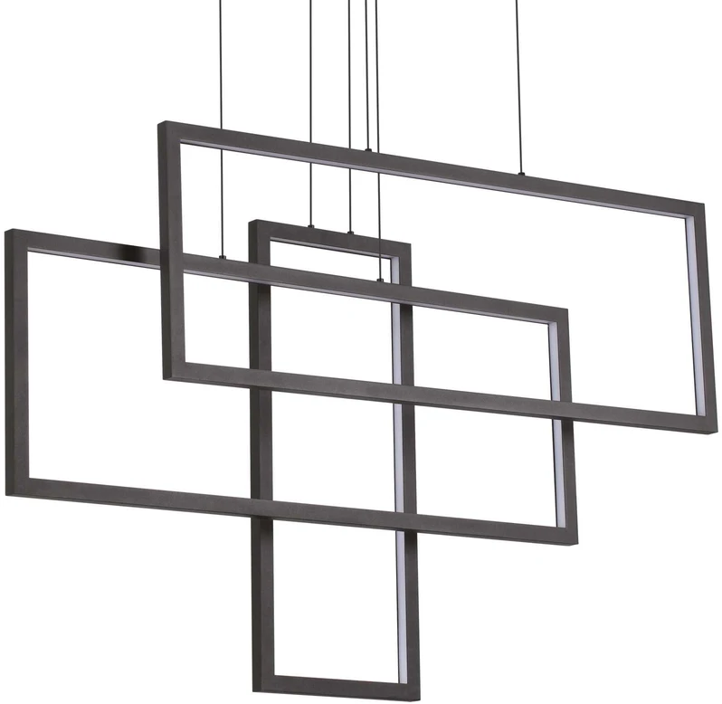 Ideal Lux Pakabinamas šviestuvas Frame Sp Rettangolo Nero