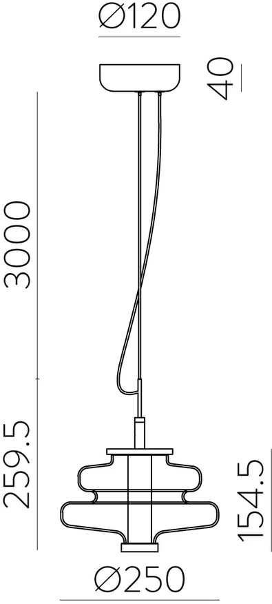 9,5W LED pakabinamas šviestuvas SIRA, pilkos/dūmų sp., 2700K, C4013090FU