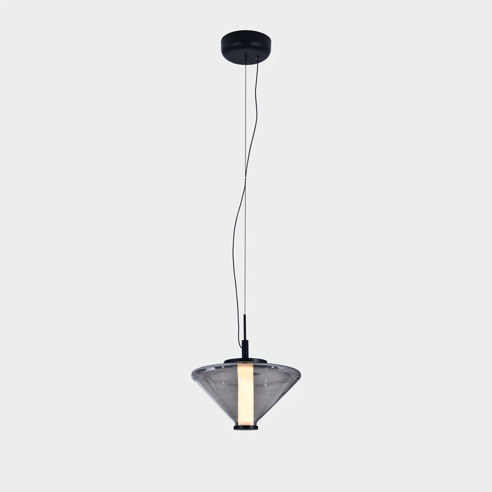 9,5W LED pakabinamas šviestuvas YARA, pilkos/dūmų sp., 2700K, C4012090FU