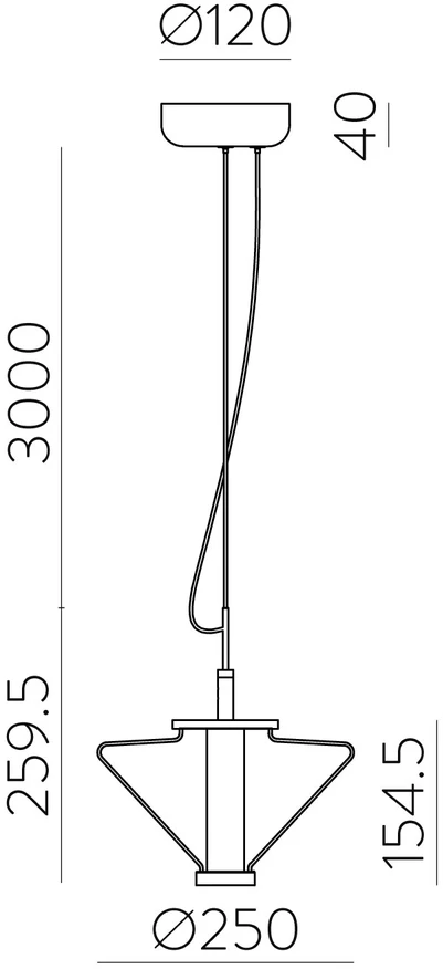 9,5W LED pakabinamas šviestuvas YARA, pilkos/dūmų sp., 2700K, C4012090FU