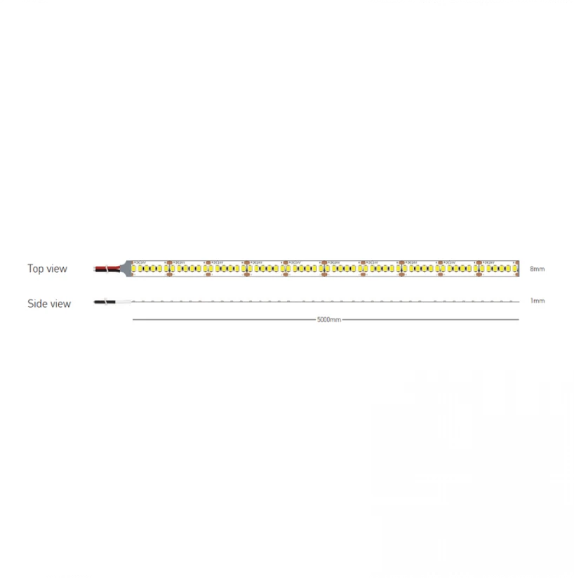 9,6W/m LED juosta, 24V, 240LEDs/m, 3000K, IP20, 5m ritė, LS29