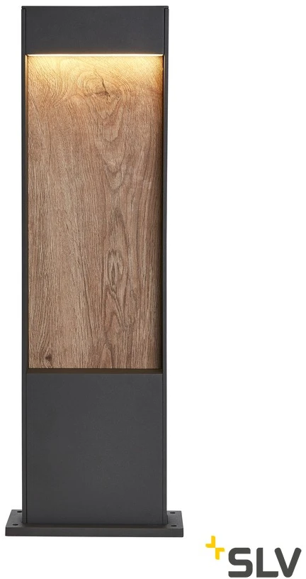 slv FLATT POLE 65 lauko LED toršeras 3000K IP65 antracito spalvos/rudas