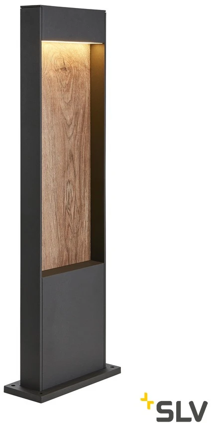 slv FLATT POLE 65 lauko LED toršeras 3000K IP65 antracito spalvos/rudas
