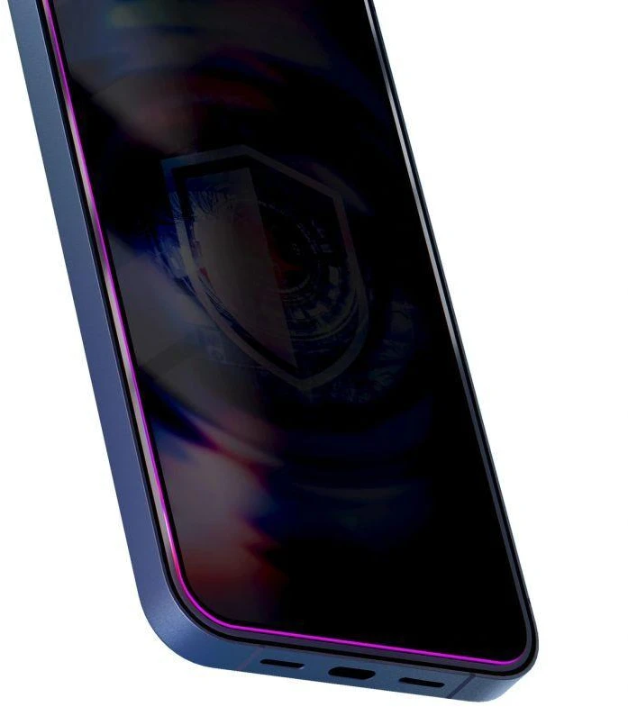 9H grūdintas stiklas su 3mk HardGlass Max Privacy filtru, skirtas iPhone 16 Pro Max