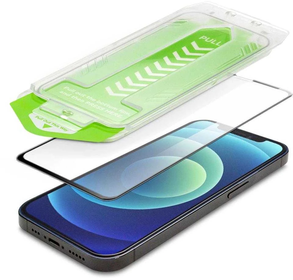 9H apsauginis stiklas with mounting frame iPhone 14 Pro Max Wozinsky Premium Glass – juodas