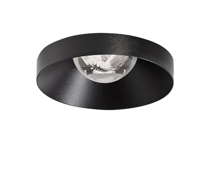 9W įleidžiamas LED šviestuvas PUCK RECESSED M, juodas 4000K