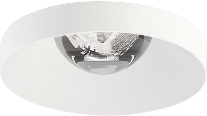 9W įleidžiamas šviestuvas PUCK RECESSED, baltas, 3000K, 45°, dimeriuojamas, su maitinimo šaltiniu