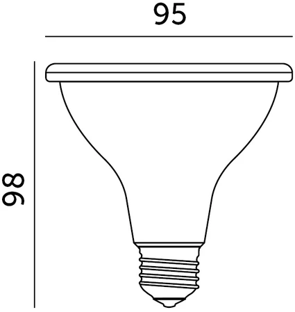 9W LED augalų auginimo lemputė PLANTY, E27, juoda, 1200K