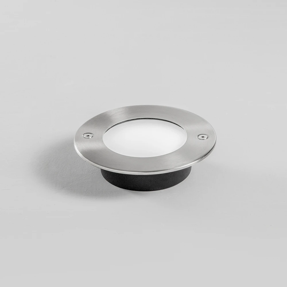 9W LED įleidžiamas į grindinį šviestuvas DECK, sidabro sp., 3000K, IP67