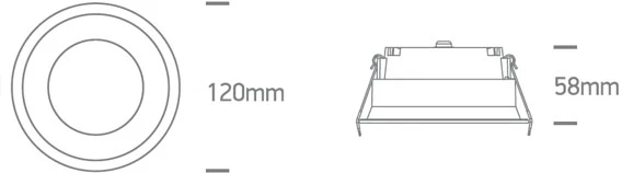 9W LED įleidžiamas šviestuvas, baltas, 3000/4000/5000K, IP65, 10109FD/W/V