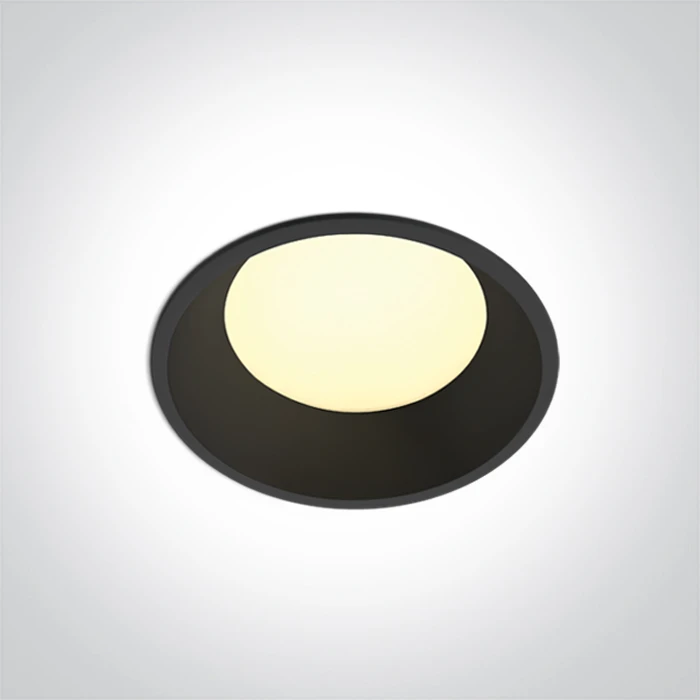 9W LED įleidžiamas šviestuvas, juodas, 3000/4000/5000K, IP65, 10109FD/B/V
