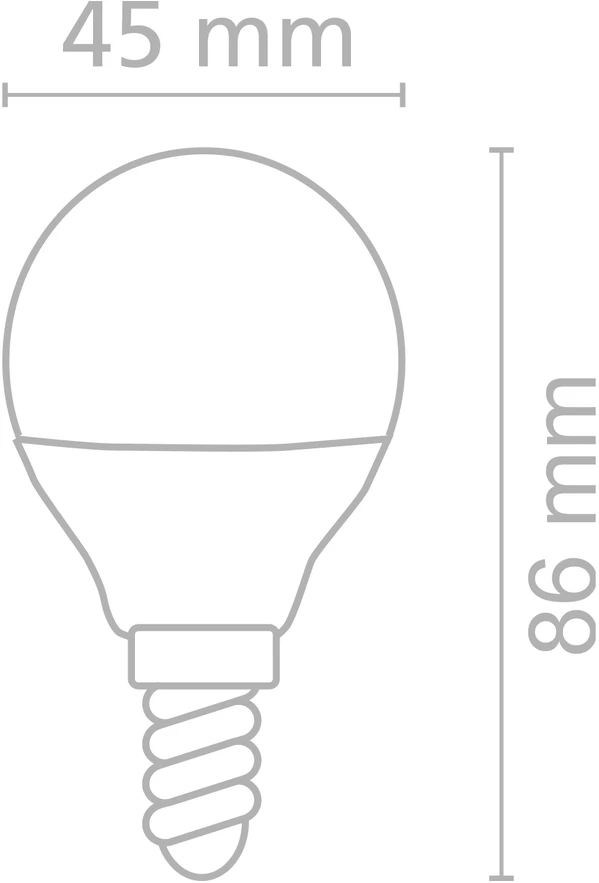 9W LED lemputė, E14, 3000K, ACB62431