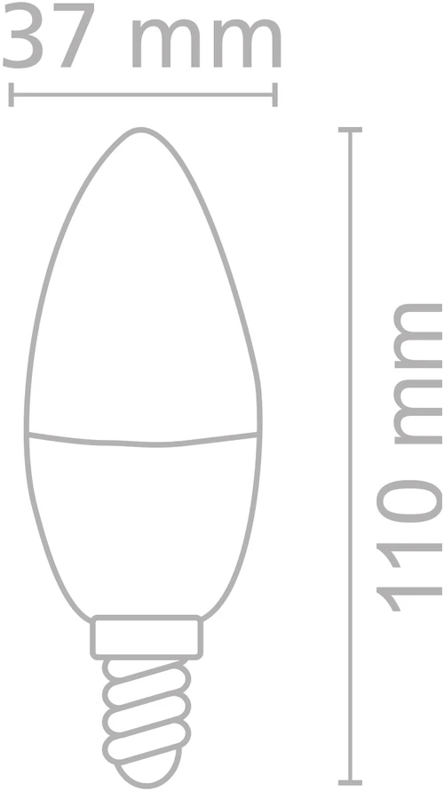 9W LED lemputė, E14, 4000K, ACB62438