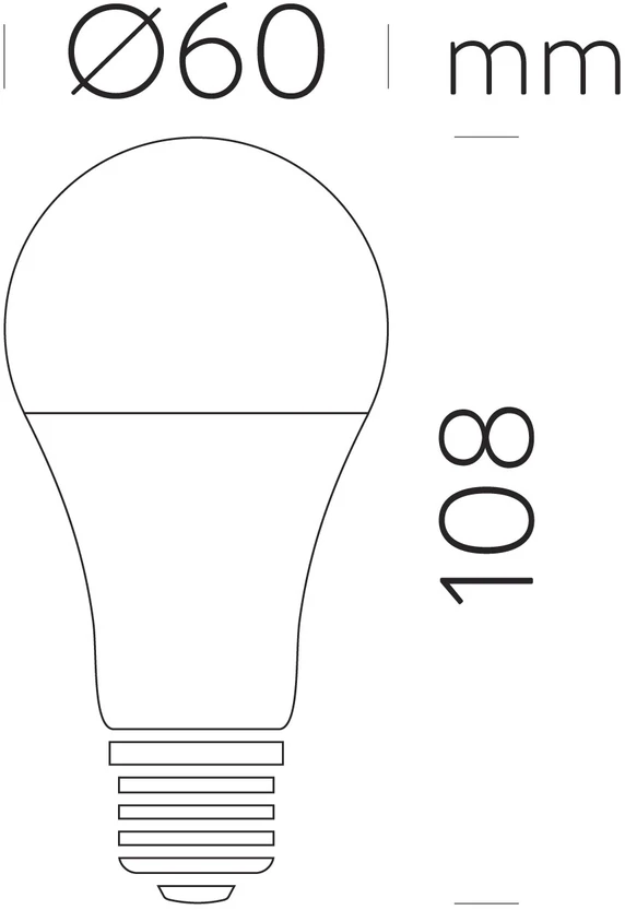 9W LED lemputė, E27, 3000K, 270°, ACB62387