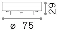 9W LED lemputė, GX53, balta, 2700K, 342900