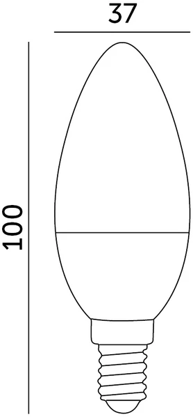 9W LED lemputė SW, E14, balta, 6500K, 180°