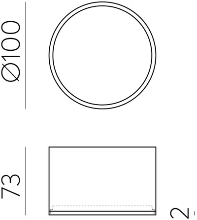 9W LED lubinis šviestuvas ALIS, juodas, 2700/4000K, dimeriuojamas, IP44, P3998070NDP