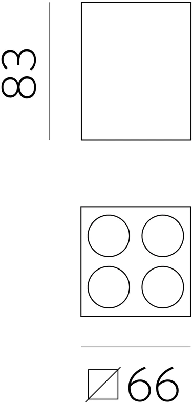 9W LED lubinis šviestuvas INVISIBLE, juodas, 3000K, dimeriuojamas, P3980200NDT