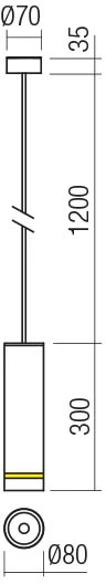 9W LED pakabinamas lauko šviestuvas KLOU, baltas, 3000K, IP54, 90513