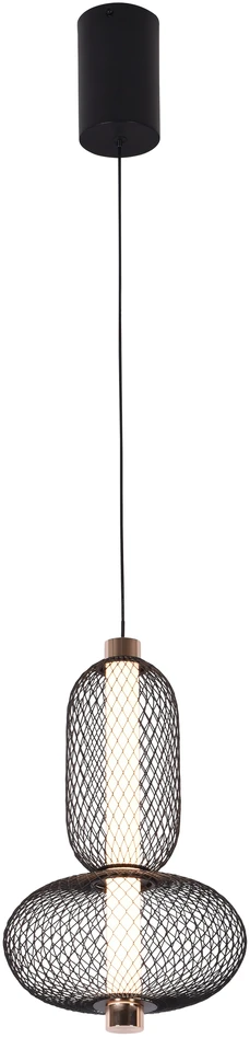 Viokef 9W LED pakabinamas šviestuvas MARGOT, juodos/aukso sp., 3000K, 4311400