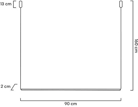 9W LED pakabinamas šviestuvas OMBRE 80, juodas, 3000K