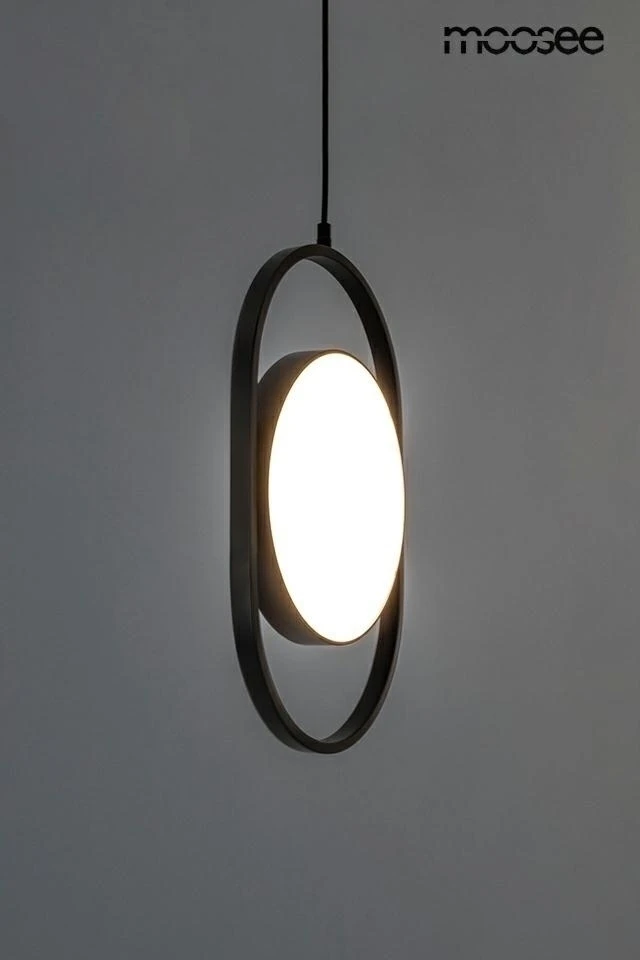9W LED pakabinamas šviestuvas SPINNER 19, juodas, 3000K