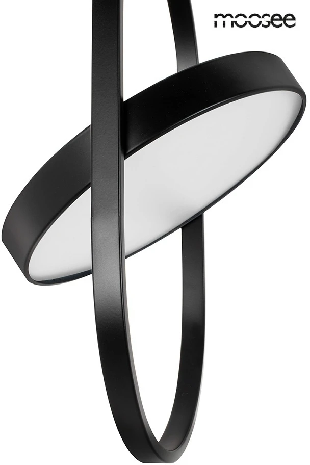 9W LED pakabinamas šviestuvas SPINNER 19, juodas, 3000K