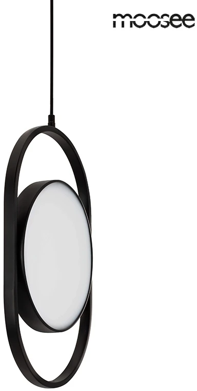 9W LED pakabinamas šviestuvas SPINNER 19, juodas, 3000K