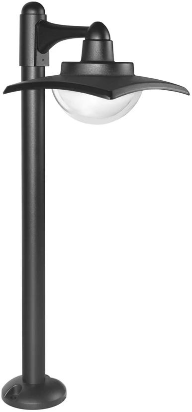 9W LED pastatomas lauko šviestuvas ISOLA 4K, juodas, 4000K