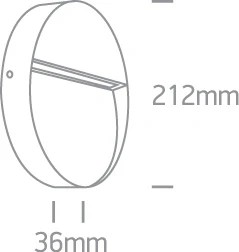 9W LED sieninis šviestuvas, baltas, 3000K, 67360/W/W