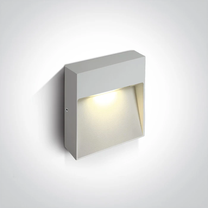 9W LED sieninis šviestuvas, baltas, 3000K, 67360A/W/W
