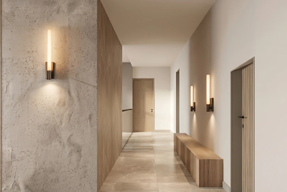 9W LED sieninis šviestuvas, bronzos/baltos sp., 2700/3000K, dimeriuojamas, 26122