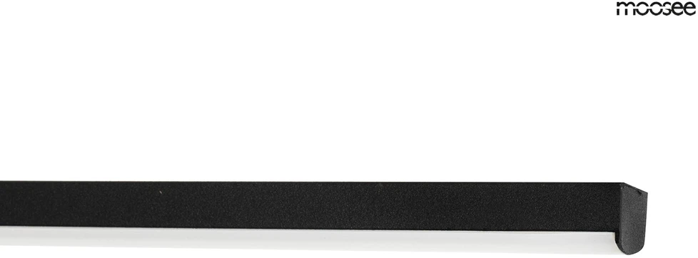 9W LED sieninis šviestuvas HORIZON, juodas, 3000K