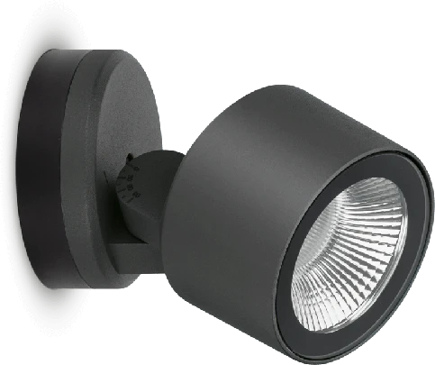 9W LED sieninis šviestuvas NOA 50 WALL, antracito sp., 3000K, 60°, IP66, dimeriuojamas