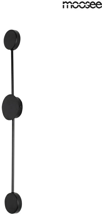 9W LED sieninis šviestuvas SHADOW 2 CLOSE, juodas, 3000K