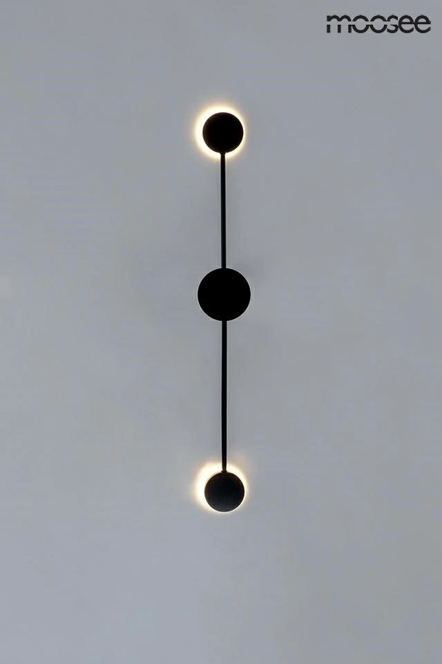 9W LED sieninis šviestuvas SHADOW 2 CLOSE, juodas, 3000K