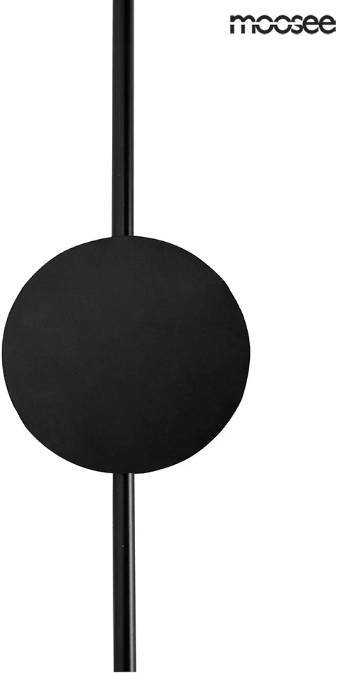 9W LED sieninis šviestuvas SHADOW 2 CLOSE, juodas, 3000K