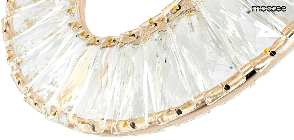 9W LED sieninis šviestuvas WAVE, aukso sp., 3000K
