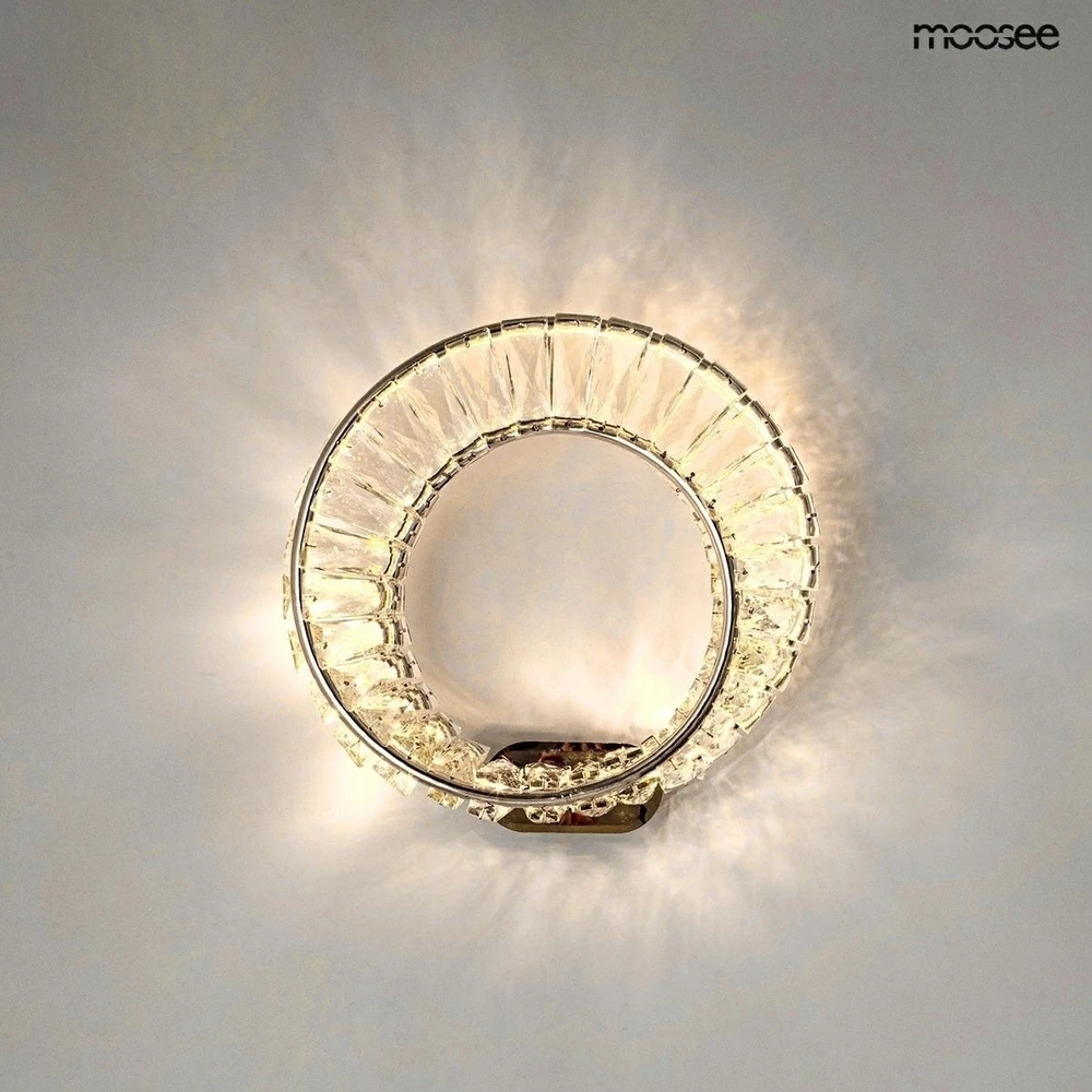 9W LED sieninis šviestuvas WAVE, chromo sp., 3000K