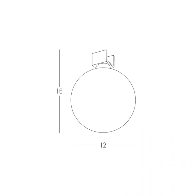 9W LED šviestuvas, montuojamas į ZAMBELIS bėgelį, juodos/baltos sp., 3200K, DALI, IP65, E501