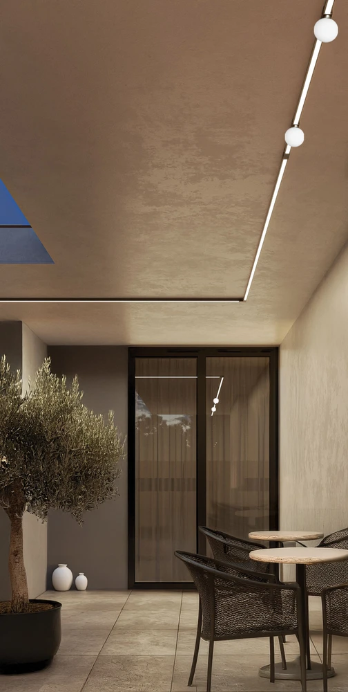 9W LED šviestuvas, montuojamas į ZAMBELIS bėgelį, juodos/baltos sp., 3200K, DALI, IP65, E501