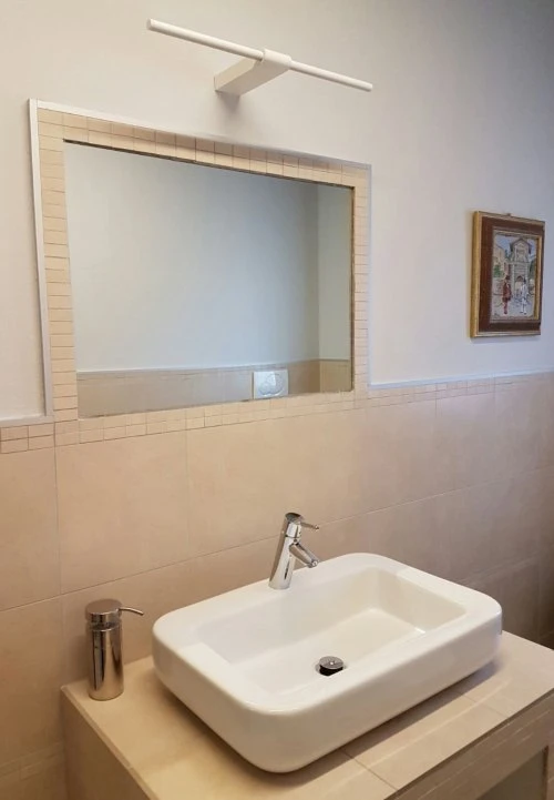 Sieninis šviestuvas 9W LED veidrodžio šviestuvas LANCIA, šlifuoto aukso sp., 2700K, IP40