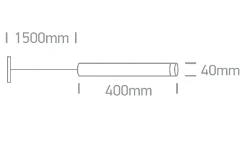 9W pakabinamas šviestuvas į magnetines sistemas, juodas, 3000K, 42130B/B/W